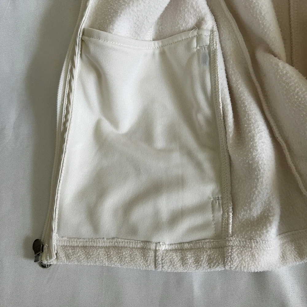 Eddie Bauer Vest Large White Sleeveless Outdoor Inside Pockets Cozy Active - Picture 6 of 8